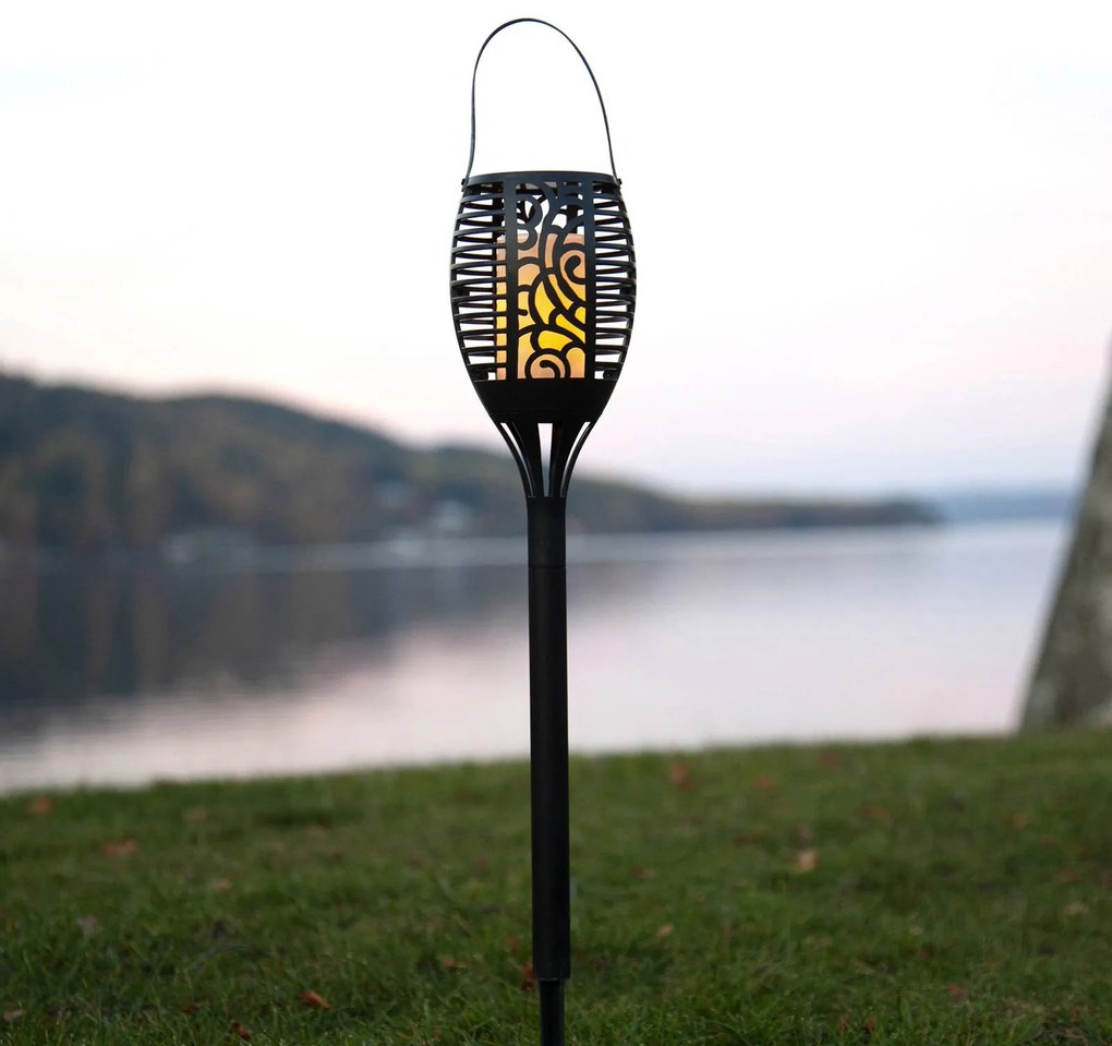 Solárna LED lampa Flame, 3 možnosti použitia 42 cm