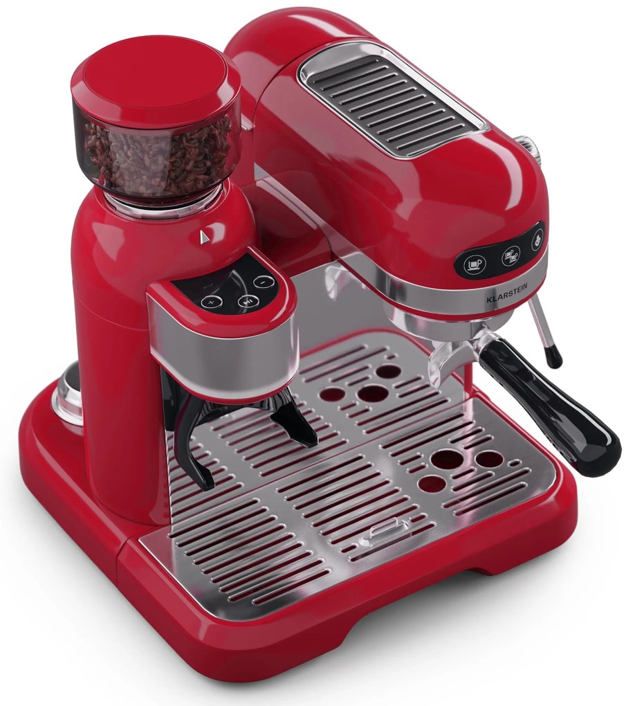 Klarstein Bella Café, espresso kávovar, vrátane mlynčeka, 1550 W, 20 bar, 1,4 litra