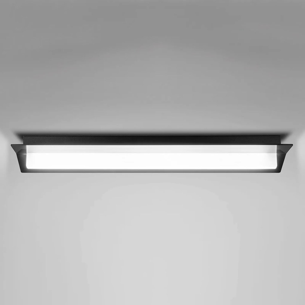 Stropné LED svietidlo Flurry, 100 cm, čierne