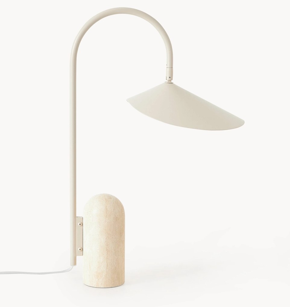 Veľká nastaviteľná stolová lampa's mramorovým podstavcom Arum