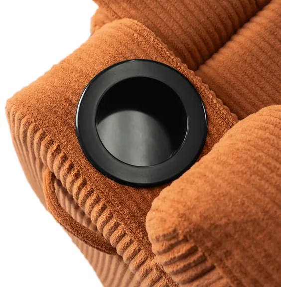 Masážne polohovateľné kreslo ARIEN ryšavý menšester - vintino.sk