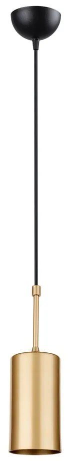 Závesné svietidlo v zlatej farbe Squid Lighting Geo, výška 124 cm