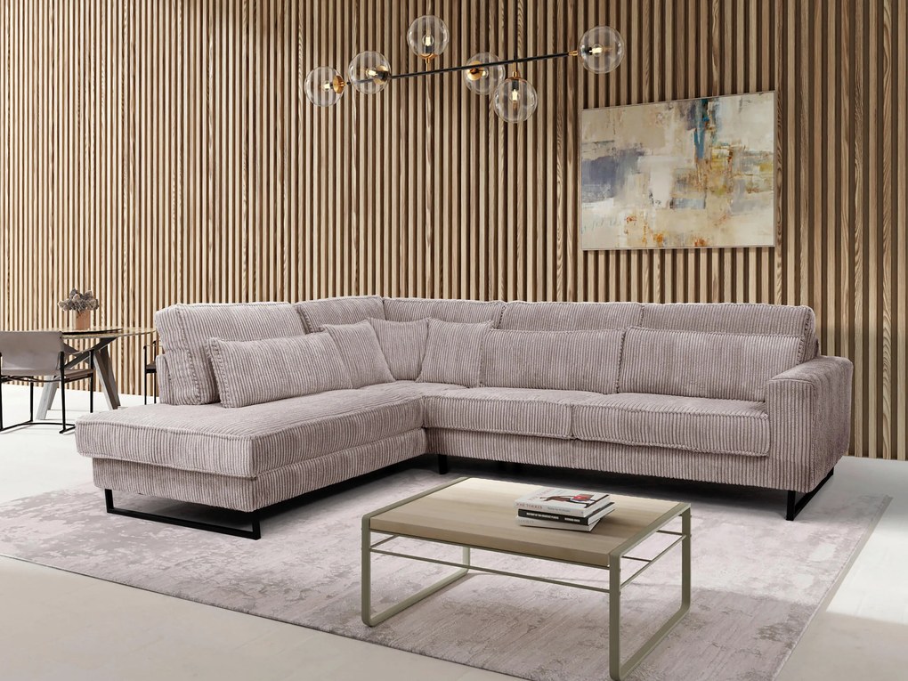 XXXLutz ROHOVÁ SEDAČKA, textil, kompozitné drevo, cappuccino MID.YOU - Sedačky - 000694010001