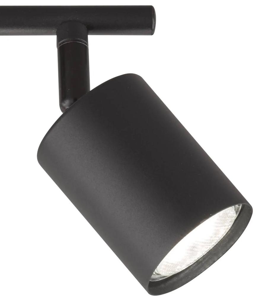 Stropné LED svietidlo Vano čierna, 2-plameňové