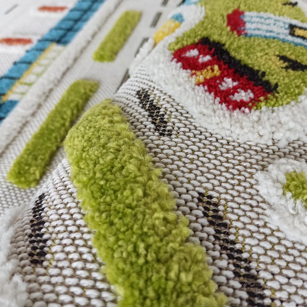 DY Detský farebný koberec s motívom mesta Color Kids 01 Rozmer: 400x500 cm