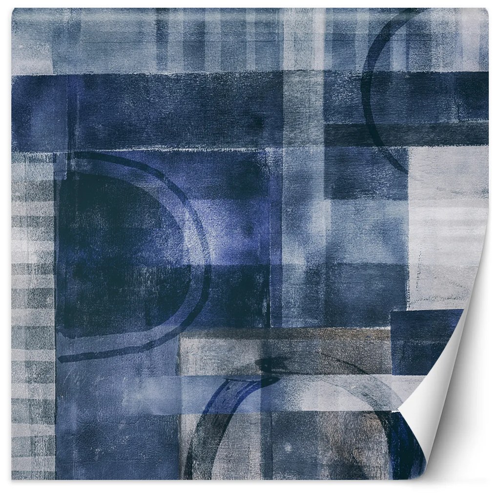 Gario Fototapeta Modrá geometrická abstrakcia - Andrea Haase Materiál: Vliesová, Rozmery: 100 x 100 cm