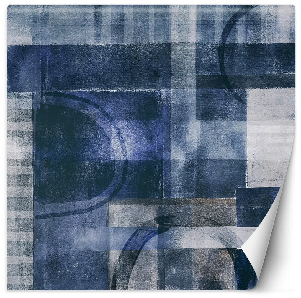 Gario Fototapeta Modrá geometrická abstrakcia - Andrea Haase Materiál: Vliesová, Rozmery: 150 x 150 cm
