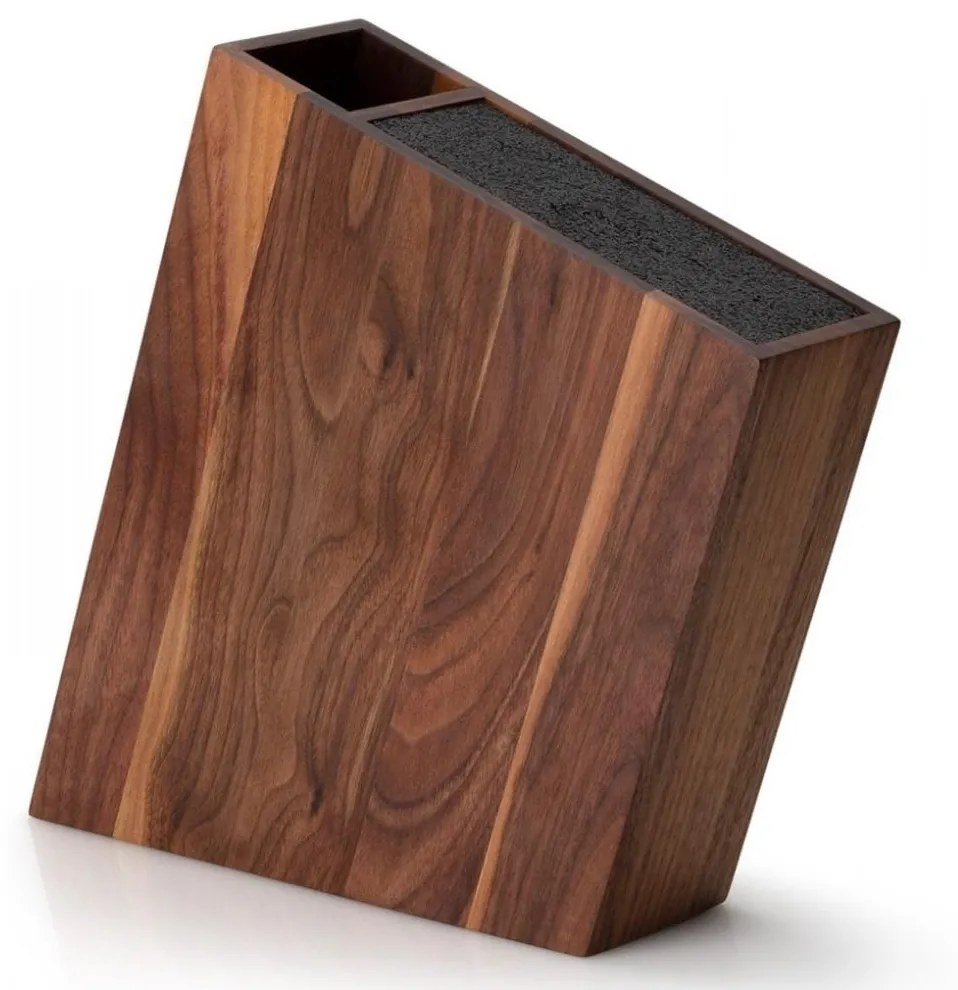Continenta C4251- Stojan na nože s flexi vložkou a priehradkou 31x8x24,5 cm orech GG267