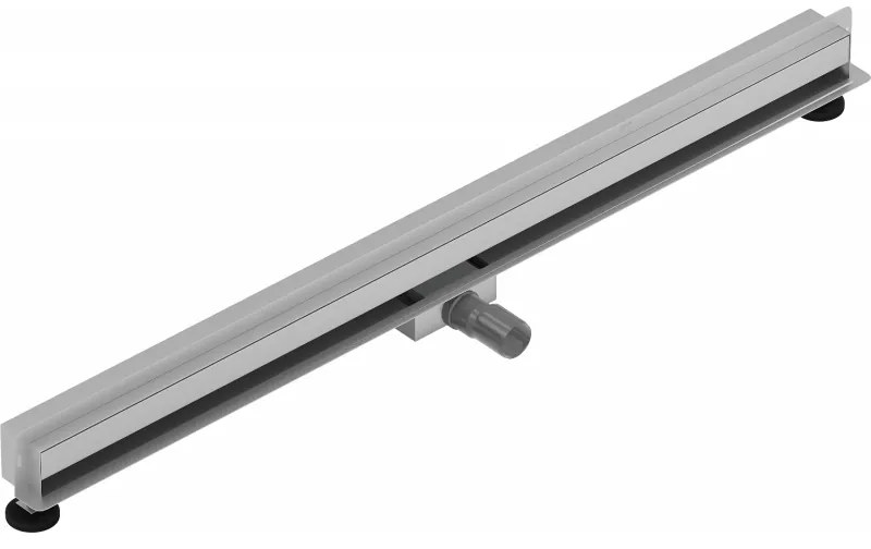 Mexen Flat nerezový sprchový žľab na stenu 110 cm vzor WALL, 1030110