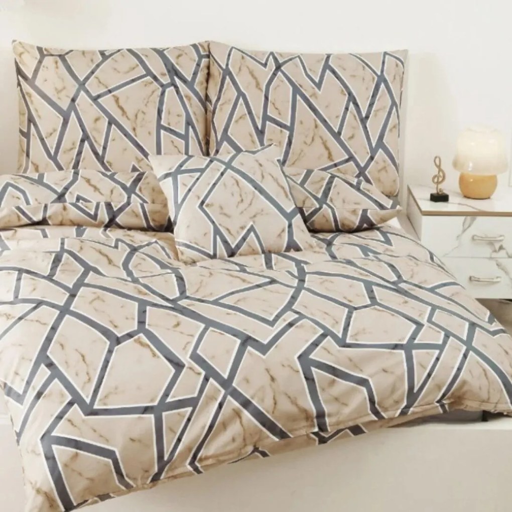 6 dielne Obliečky mikrovlákno Carter 200x140cm+90x70cm TiaHome