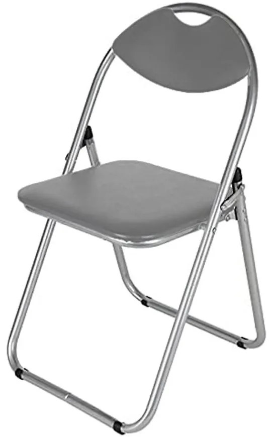 Skladacia stolička Atom Silver sivá