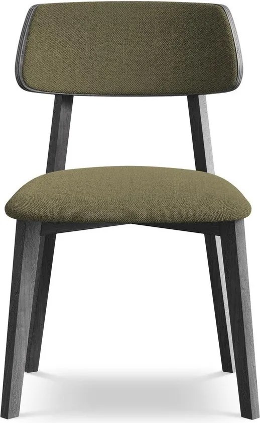 Zelená jedálenská stolička z masívneho dreva Niu – Makamii