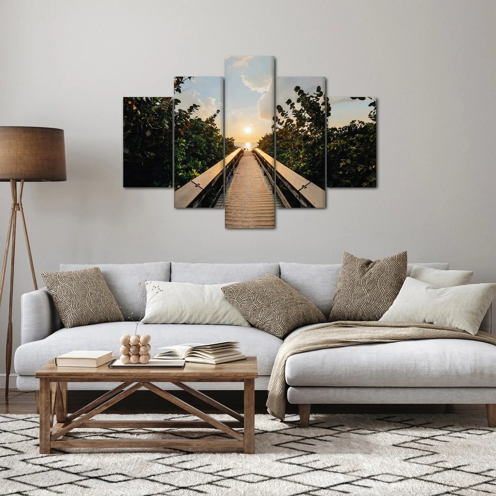 Obraz - cesta k slnku (150x105 cm)