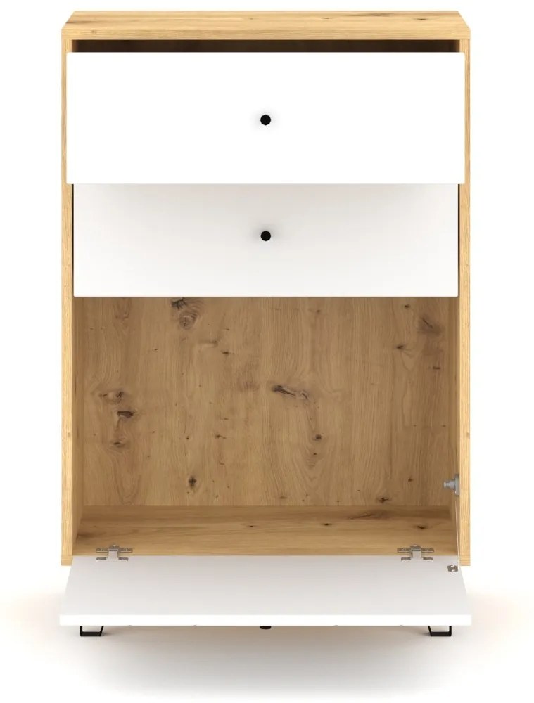 Komoda Bilbao 63,4 cm dub artisan/biela