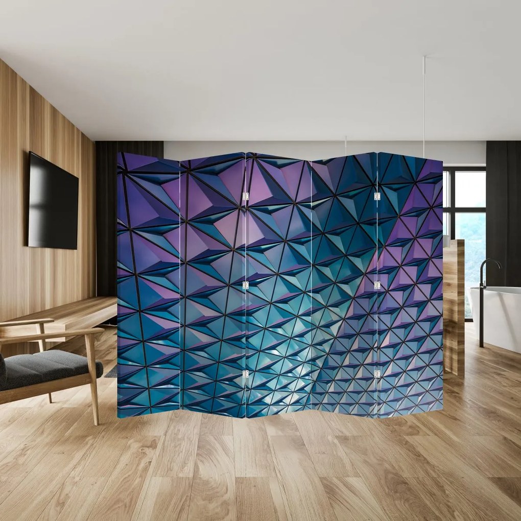 Paraván - Farebná štruktúra (210x170 cm)