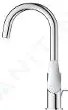 Grohe Start Edge - Umývadlová batéria s otočným výtokom a výpustom, chróm 24201001