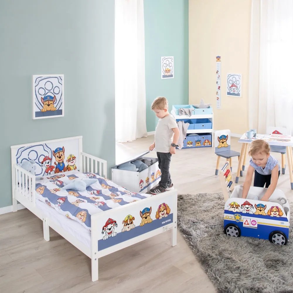 Bielo-modrá detská posteľ 70x140 cm Paw Patrol – Roba