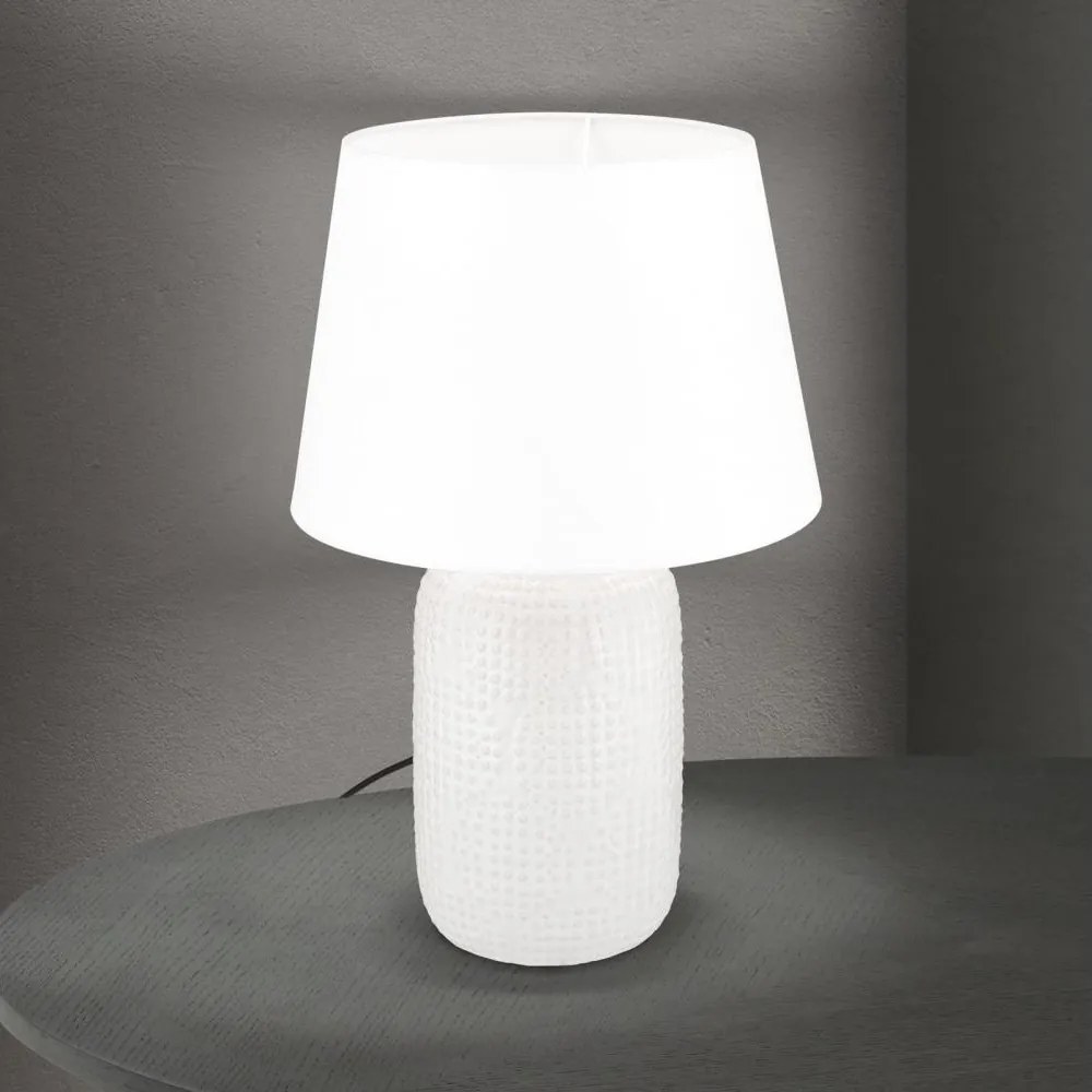 Orion LA 4-1227 - Stolná lampa CORAL 1xE27/40W/230V keramika/biela