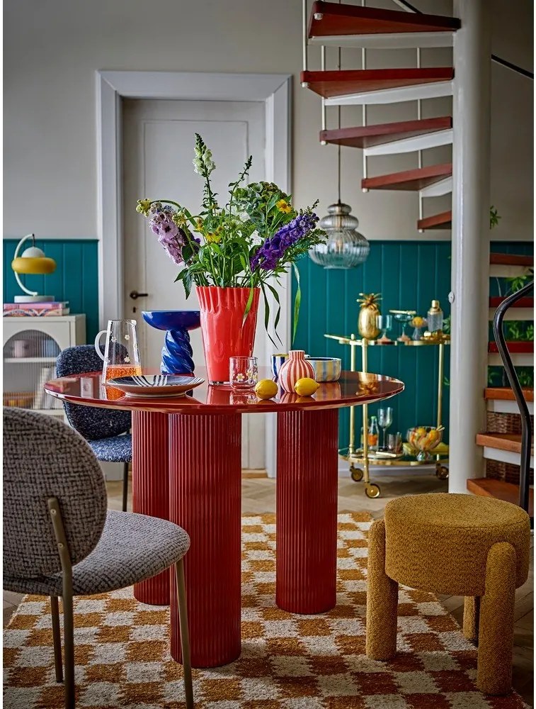 Lesklý okrúhly jedálenský stôl ø 110 cm Della – Bloomingville