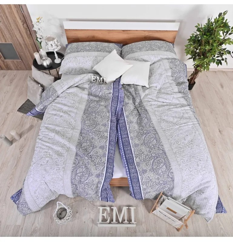 Obliečky krepové Koro EMI, Štandardný set jednolôžko obsahuje 1x 140x200 + 1x 70x90