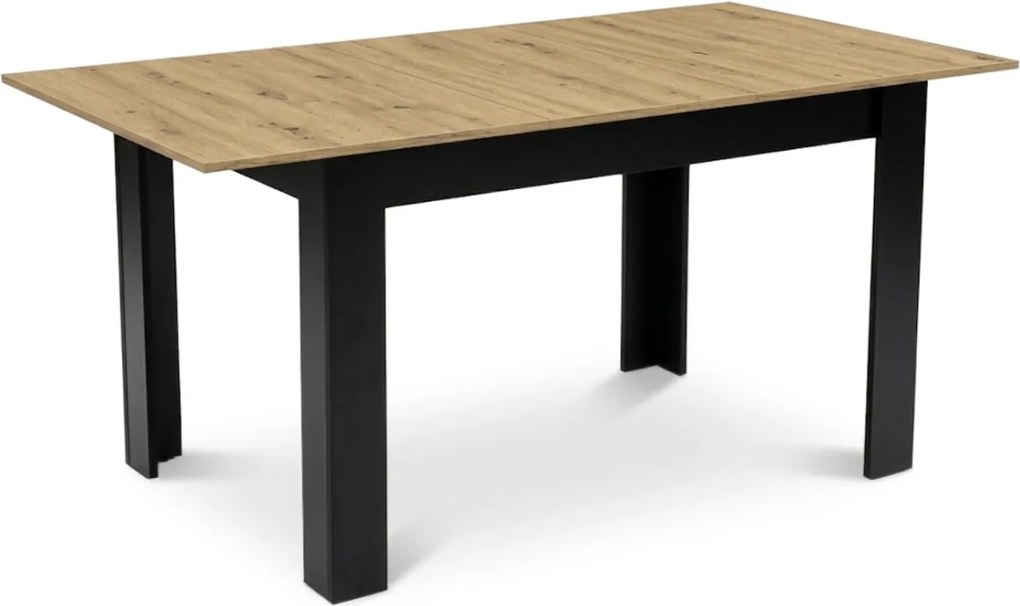LEOBERT Jedálenský stôl 120-160x80 cm – dubový drevený