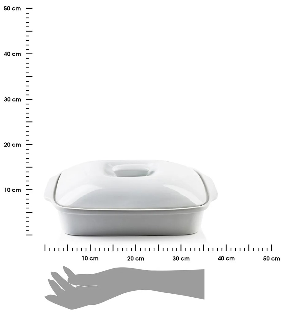 Mondex Porcelánová zapekacia misa Basic, 38x23 cm