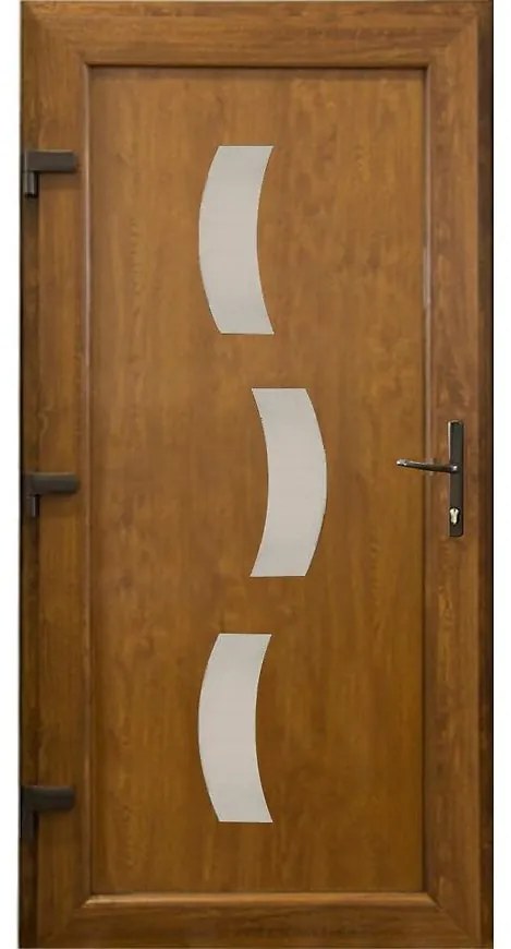 Dvere vchodové Zadar D30 90L 98x198x7 zlatý dub