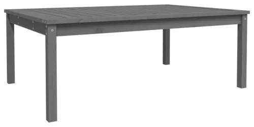 vidaXL Záhradný stolík sivý 121x82,5x45 cm borovicový masív-