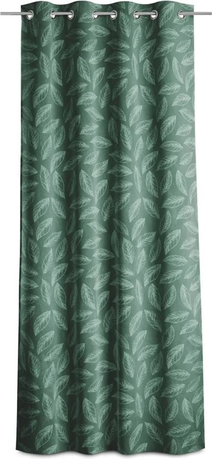 Zelený zamatový záves 140x250 cm Calm – Restilo