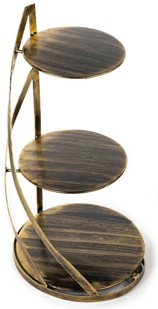 Kovový servírovací podnos Nowell Gold, 38x60 cm