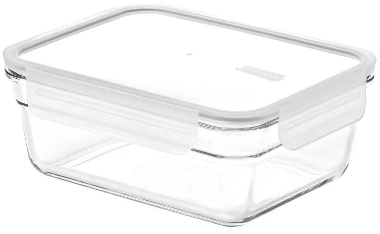 GLASSLOCK SKLENENÁ OBDĹŽNIKOVÁ NÁDOBA 1730ML BIELA