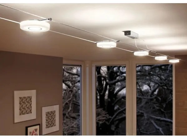 Paulmann 94109 - SADA 5xLED/4,3W Bodové svietidlo do lankového systému MAC 230V