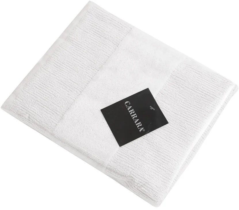 Súprava uterákov CARRARA 1ks 60x100 cm a 1ks 40x55 cm 100% bavlna, biela