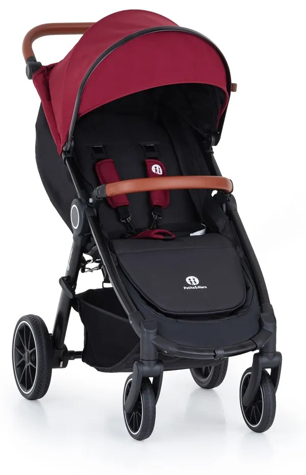 PETITE&MARS kočík športový Street+ RWS oak deep ruby complete