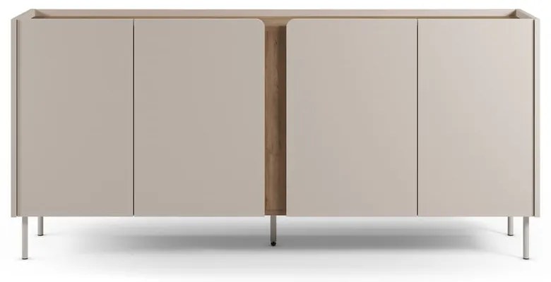 Komoda v dekore duba v krémovo-prírodnej farbe 180x82x40 cm Lucile – Marckeric