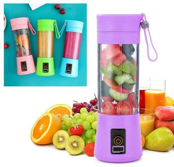 Blender Prenosný USB Smoothie mixér 380 ml Fialový