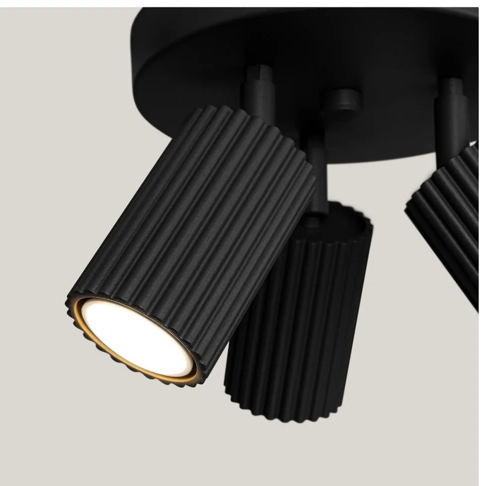 Čierne bodové svietidlo Gleam – Sollux