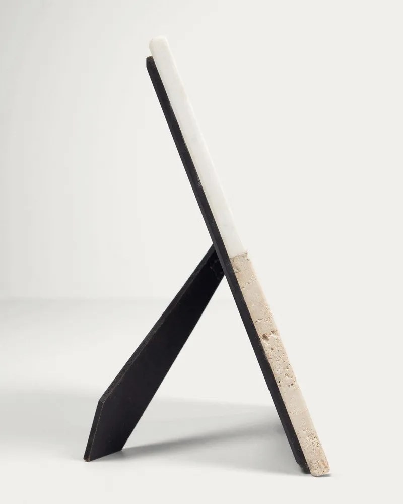 Biely kamenný stojací rámček 18x23 cm Uria – Kave Home