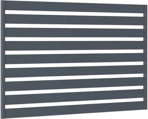 Kovový plot POLARGOS Safir Element 199 x 145 cm stavebnicové prevedenie grafit