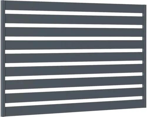 Kovový plot Polargos Safir Element 199x145 cm stavebnicové prevedenie grafit