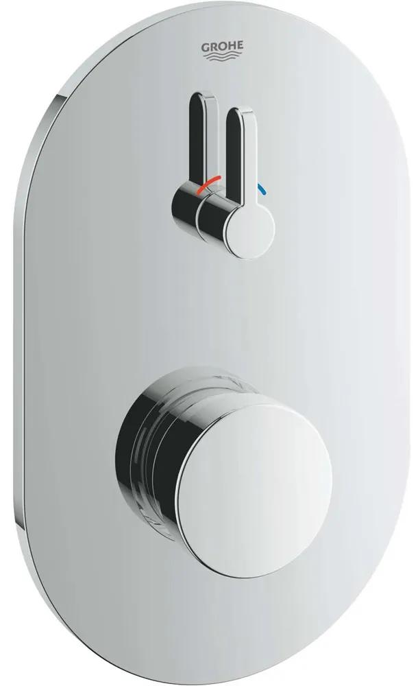GROHE Eurosmart Cosmopolitan T samouzatváracia sprchová batéria pod omietku, so zmiešavaním a nastaviteľným obmedzovačom teploty, chróm, 36321000