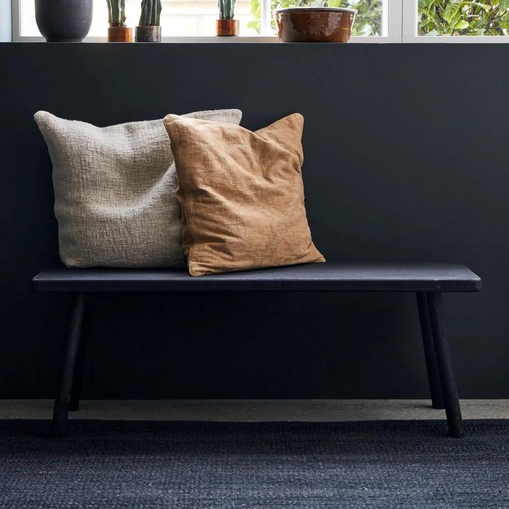 House Doctor Drevená lavica /stolička NADI 120 cm čierna