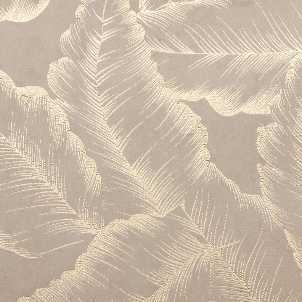 EUROFIRANY ZATEMŇOVACÍ ZÁVES NA KRÚŽKOCH MILENA 140X250 CM LISTY