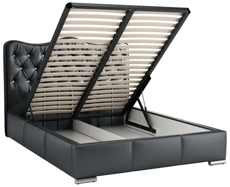Čalúnená posteľ TORNET + úložný priestor + rošt - madryt 1100 / 160x200