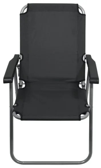 Skladacia kempingová stolička sivá