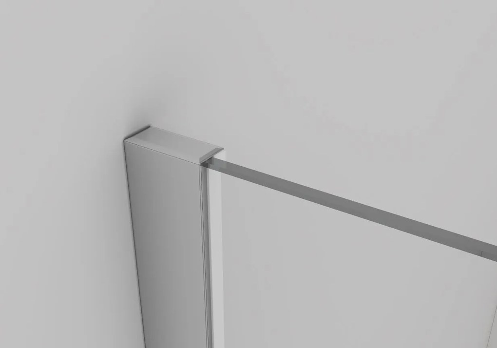 CERANO - Sprchovací kút Varone LINE Ľ/P - chróm, transparentné sklo - 140x90 cm - posuvný, CER-CER-DY50514092