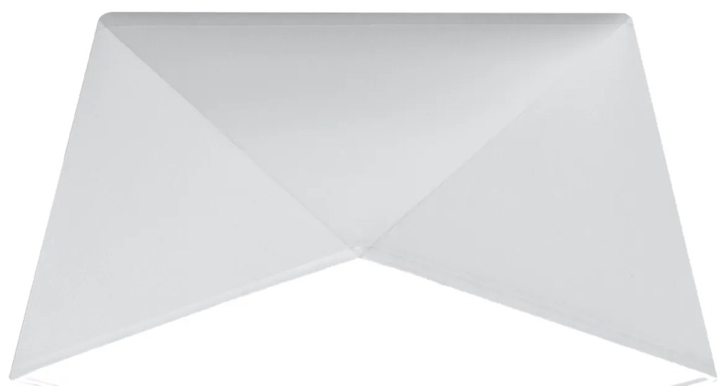 Stropné svietidlo Hexa, 1x biele plastové tienidlo, (biely plast), (25 cm)
