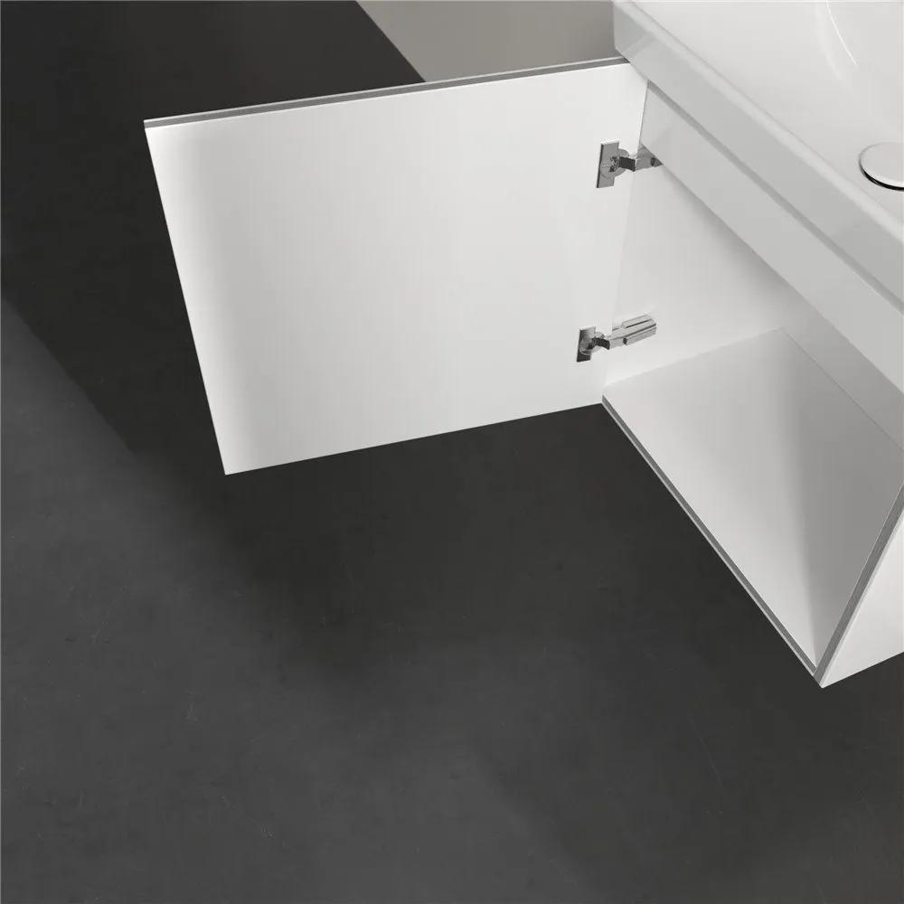 VILLEROY &amp; BOCH Avento závesná skrinka pod umývadlo Compact, 1 dvierka, pánty vľavo, 530 x 352 x 514 mm, Crystal White, A88800B4