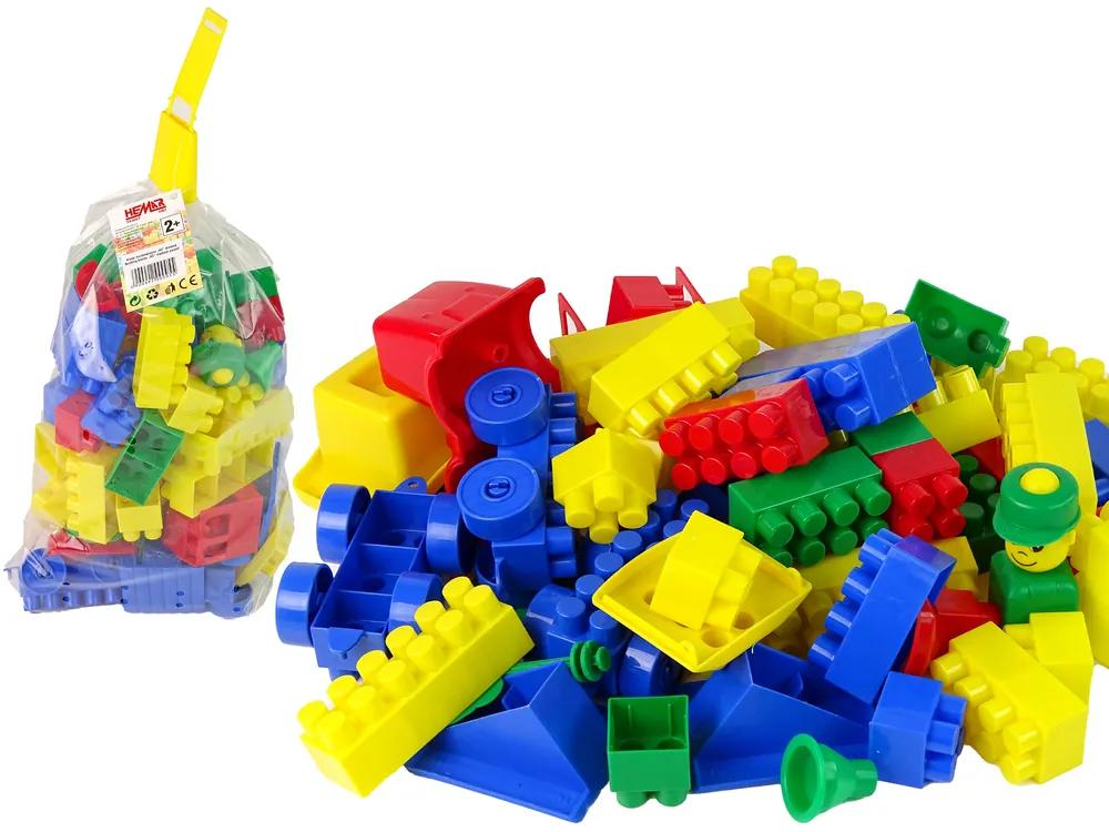 Lean Toys Farebný balík stavebnice – 80 prvkov