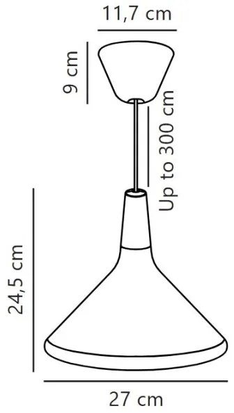 DFTP by Nordlux - Luster na lanku NORI 1xE27/40W/230V